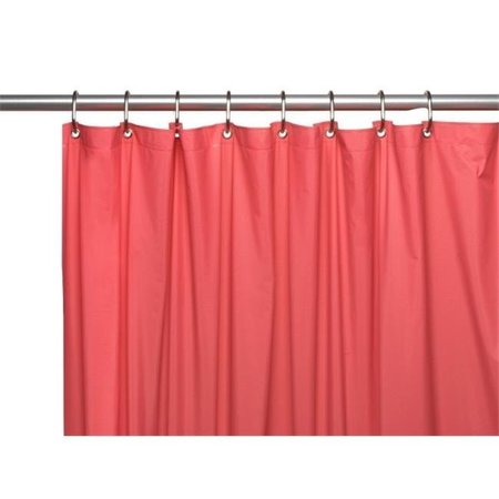 CARNATION HOME FASHIONS Carnation Home Fashions USC-8-89 8-gauge Anti Mildew Shower Curtain Liner; Raspberry USC-8/89